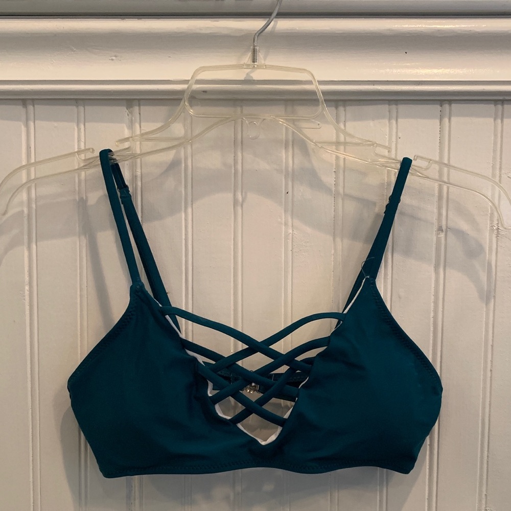 Dark Green Bikini Top